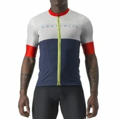 Castelli Sezione Jersey /bleu Blanc
