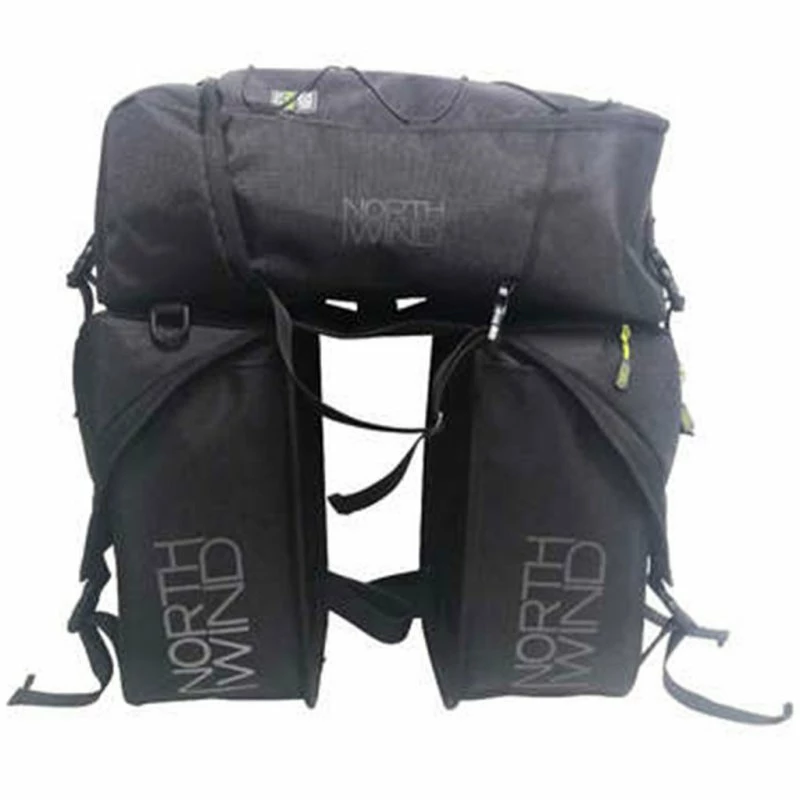 NORTHWIND Set Sacoches 50L /noir Citron Vert 5 NORTHWIND Set Sacoches 50L /noir Citron Vert – Image 3
