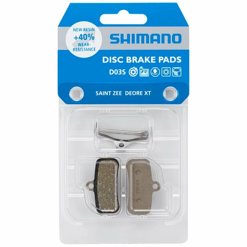 Shimano Plaquettes Frein Résine D03S 3 Shimano Plaquettes Frein Résine D03S
